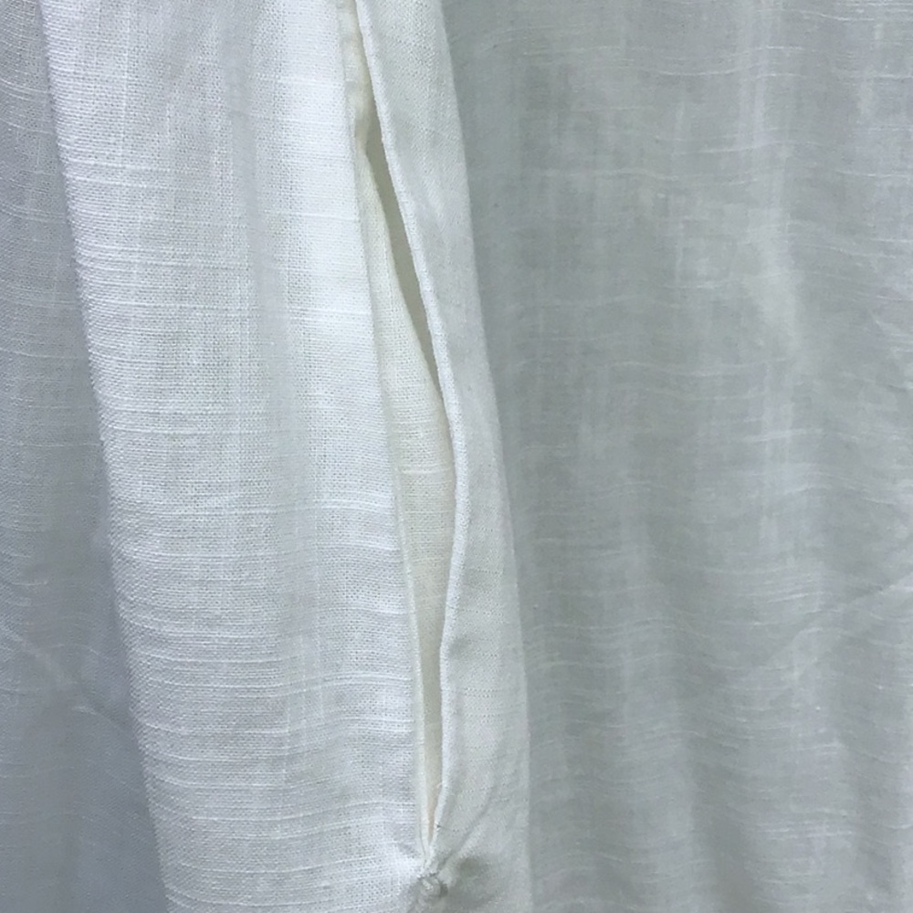 Dubgee by Whoopi White Cocoon 3/4 Sleeve Oversized Dress - Picture 6 of 10